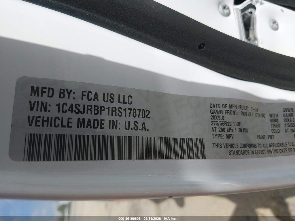 1C4SJRBP1RS178702 2024 JEEP WAGONEER L photo no. 9