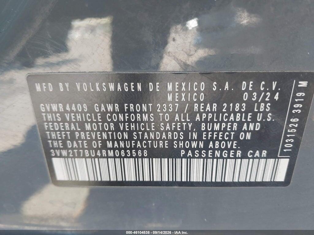 3VW2T7BU4RM063568 2024 VOLKSWAGEN JETTA GLI photo no. 9