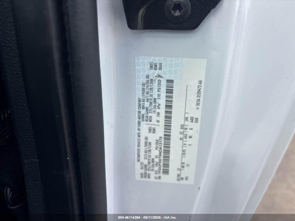 1FDUF5GT9NDA13175 2022 FORD F-550 CHASSIS photo no. 10