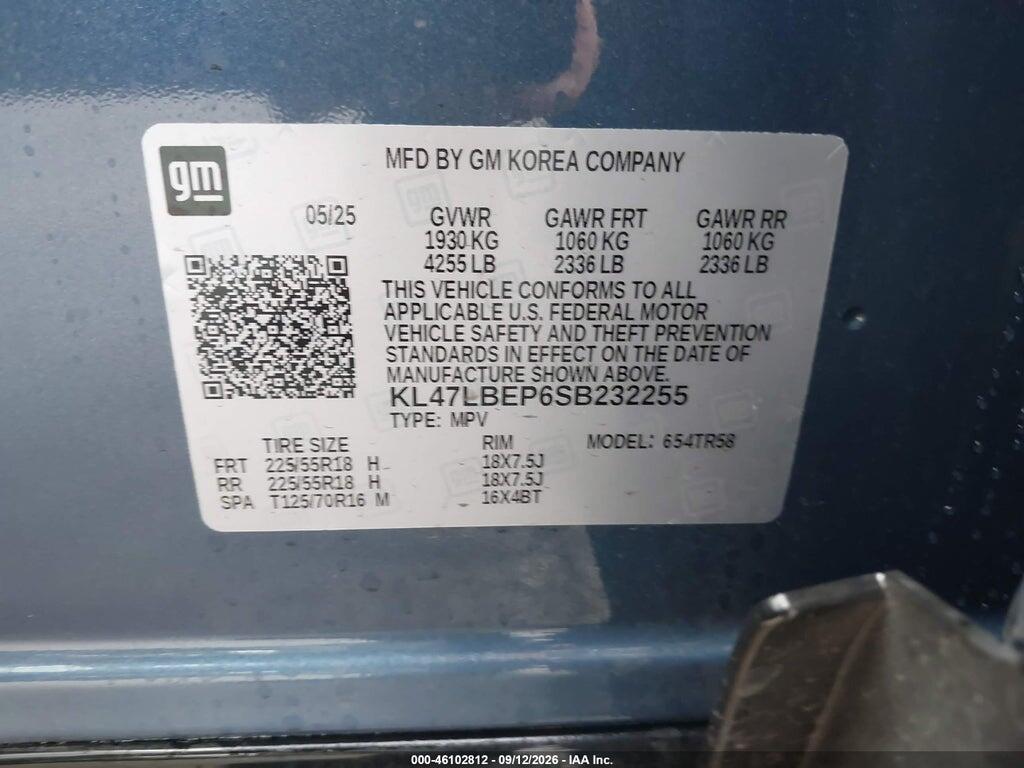 KL47LBEP6SB232255 2025 BUICK ENVISTA photo no. 9