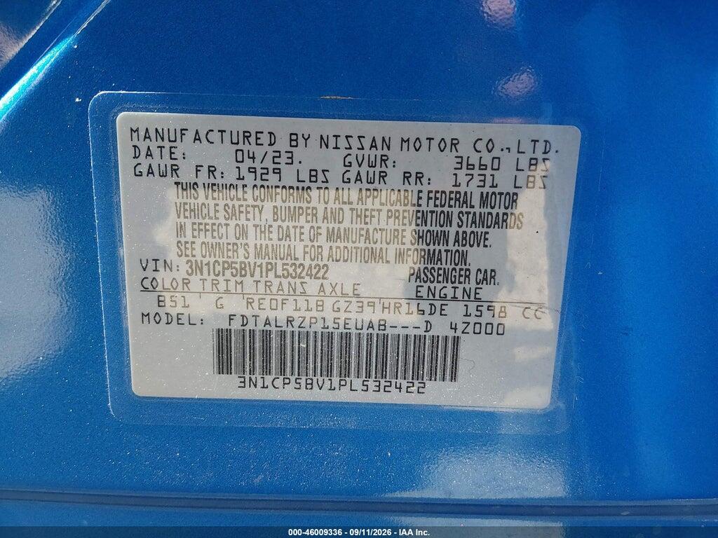 3N1CP5BV1PL532422 2023 NISSAN KICKS photo no. 9