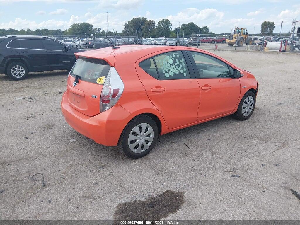 JTDKDTB36C1029569 2012 TOYOTA PRIUS C photo no. 4