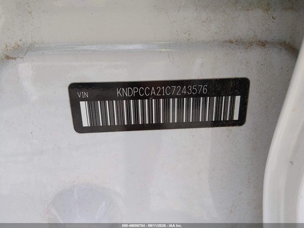 KNDPCCA21C7243576 2012 KIA SPORTAGE photo no. 9
