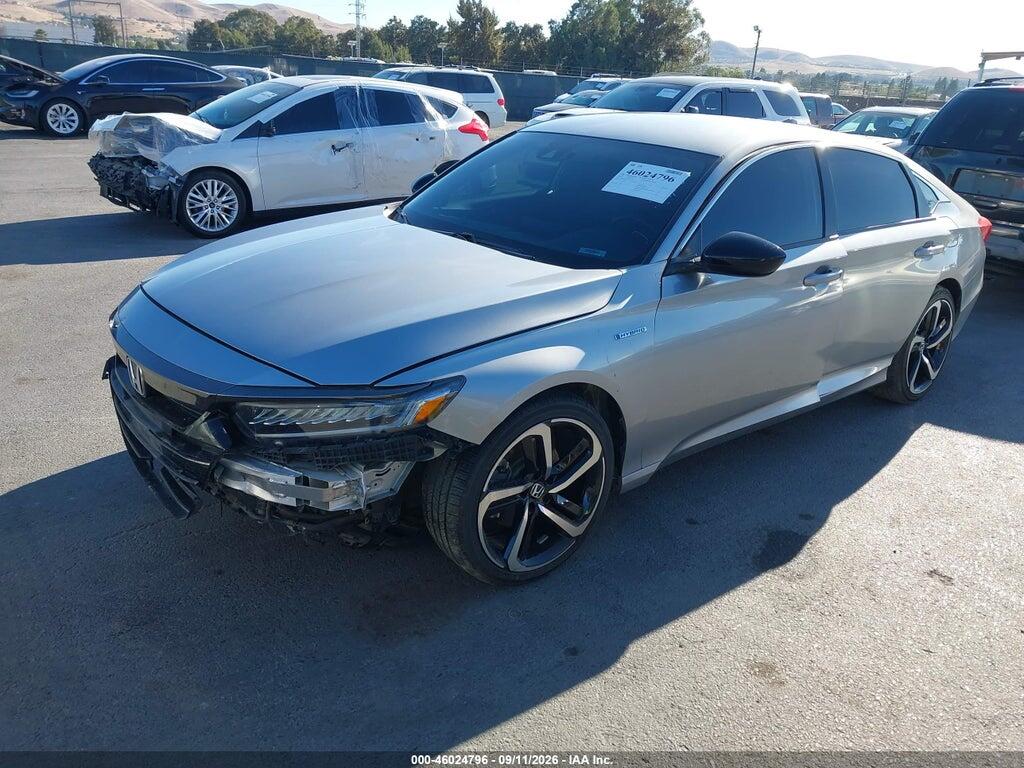 1HGCV3F22NA047218 2022 HONDA ACCORD HYBRID photo no. 2