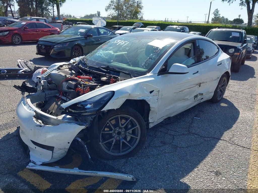 5YJ3E1EA3NF159495 2022 TESLA MODEL 3 photo no. 2