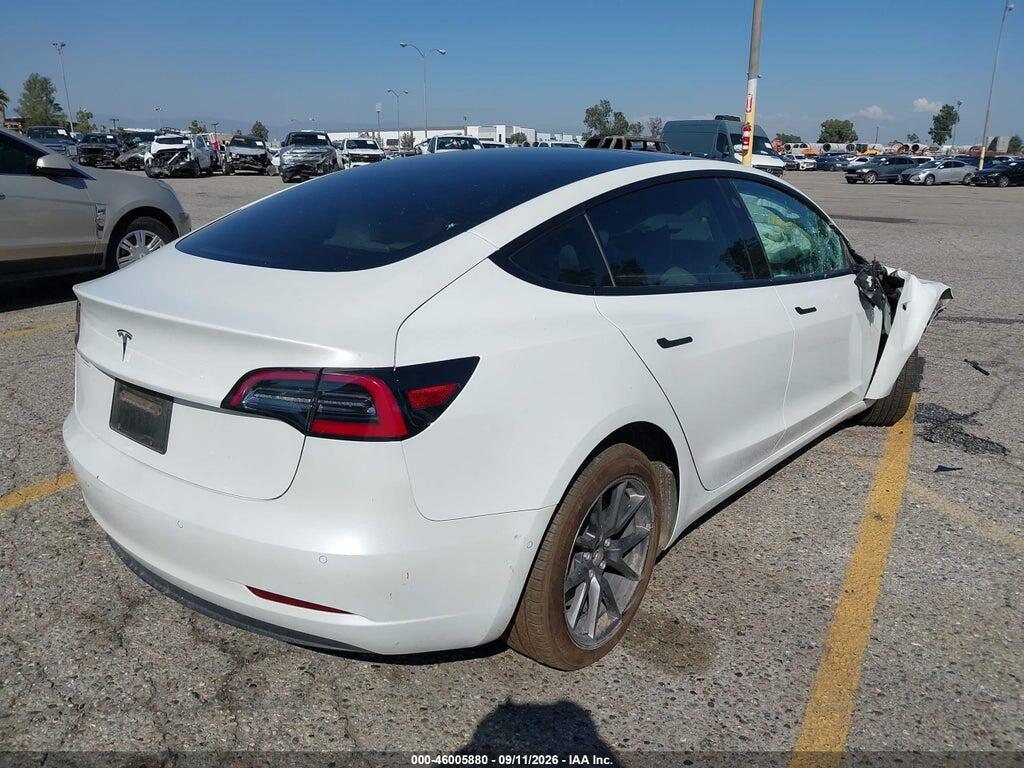 5YJ3E1EA3NF159495 2022 TESLA MODEL 3 photo no. 4