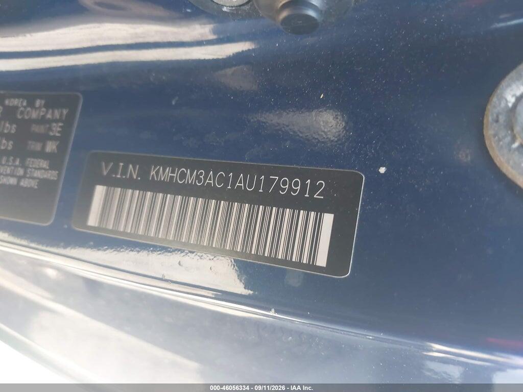 KMHCM3AC1AU179912 2010 HYUNDAI ACCENT photo no. 9