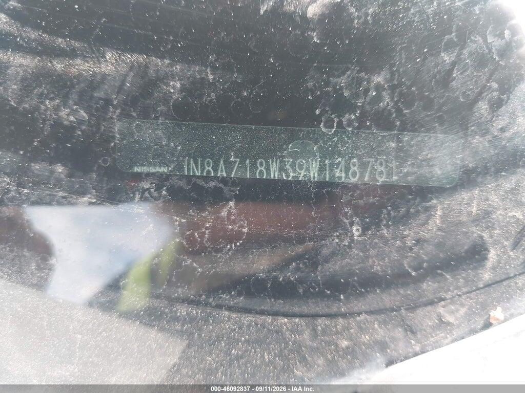JN8AZ18W39W148781 2009 NISSAN MURANO photo no. 9