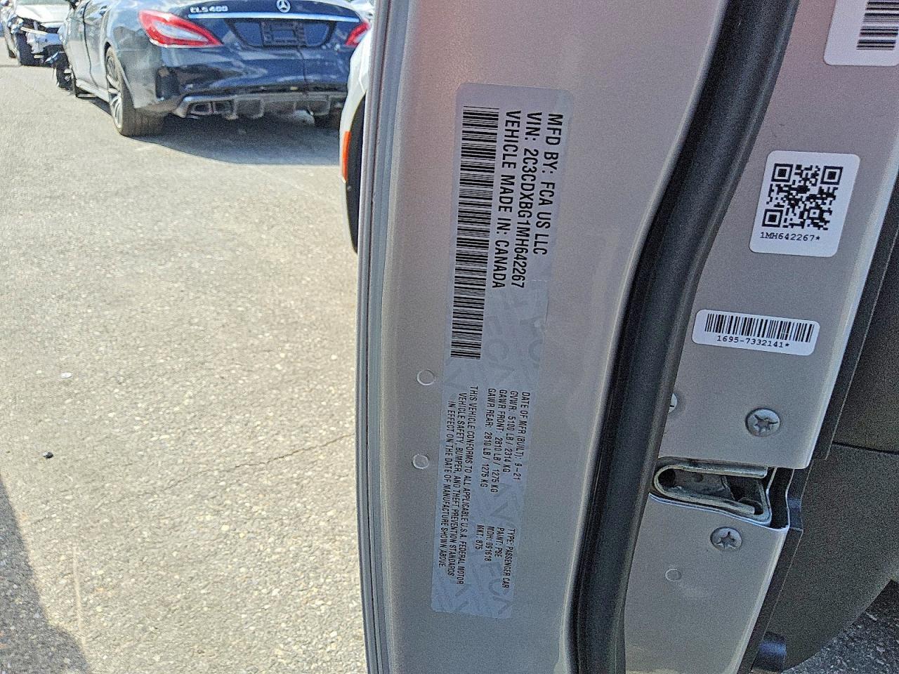 2C3CDXBG1MH642267 2021 DODGE CHARGER photo no. 12