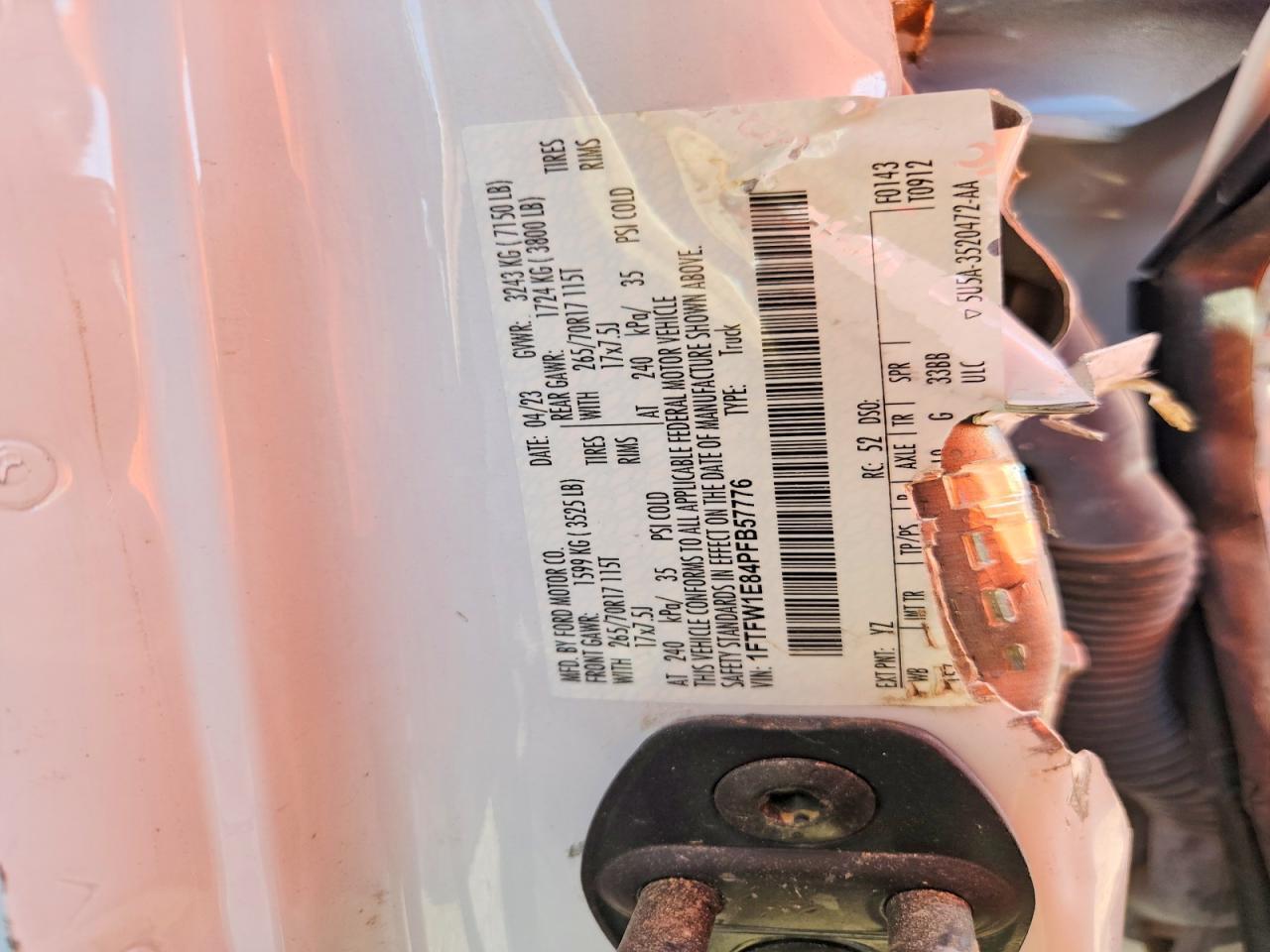 1FTFW1E84PFB57776 2023 FORD F150 photo no. 12