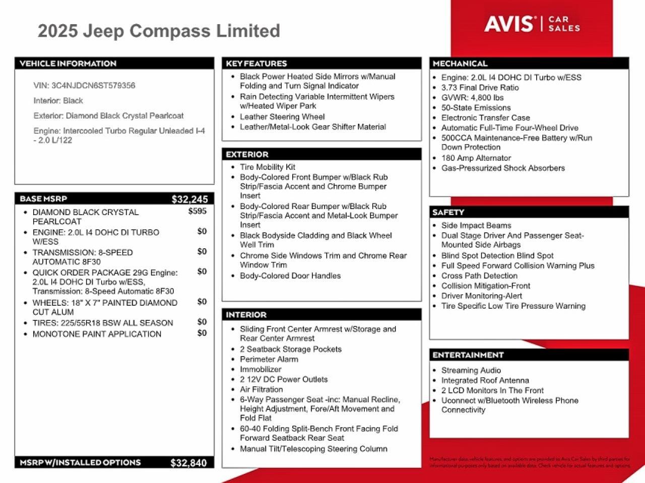 3C4NJDCN6ST579356 2025 JEEP COMPASS photo no. 12