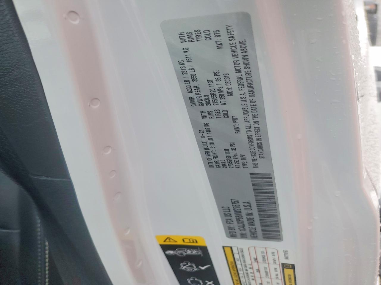1C4JJXP68NW276757 2022 JEEP WRANGLER UNLIMITED photo no. 12