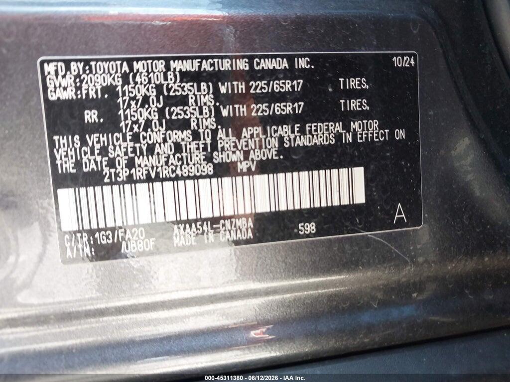 2T3P1RFV1RC489098 2024 TOYOTA RAV4 photo no. 9