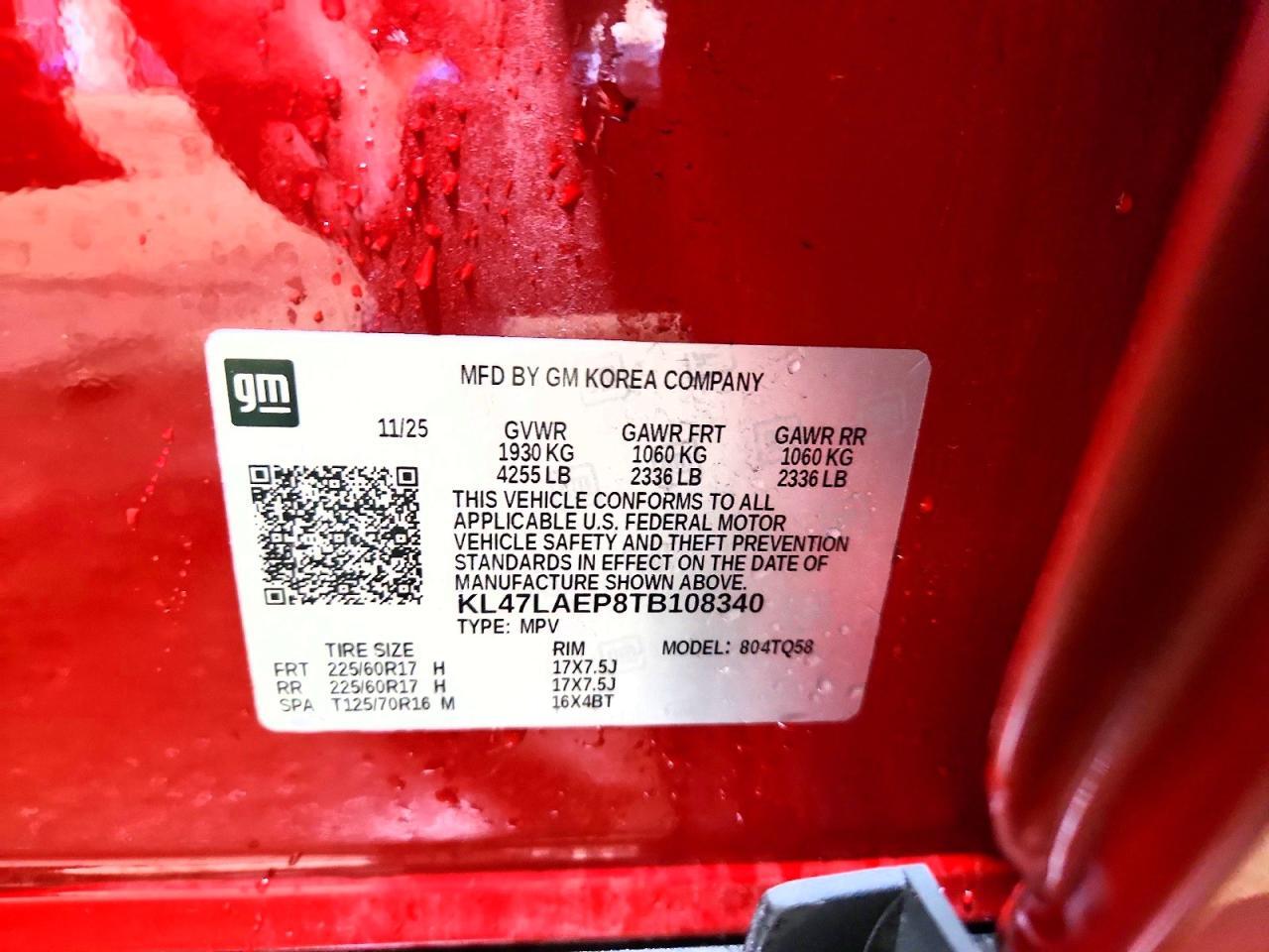 KL47LAEP8TB108340 2026 BUICK ENVISTA photo no. 12