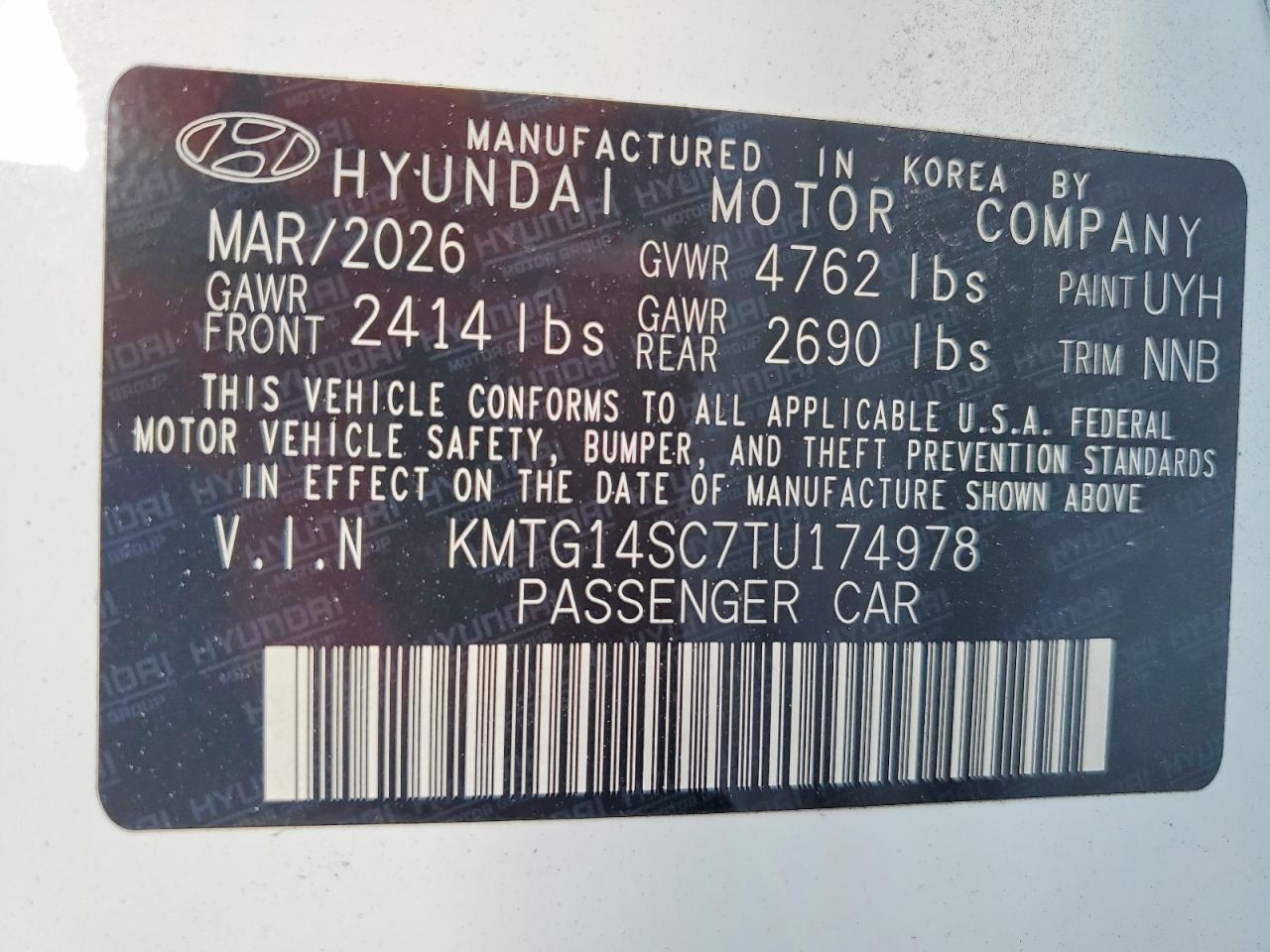 KMTG14SC7TU174978 2026 GENESIS G70 photo no. 12