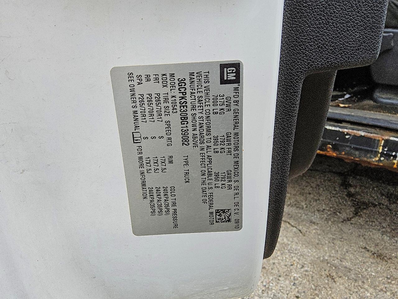 3GCPKSE30BG139082 2011 CHEVROLET SILVERADO photo no. 12