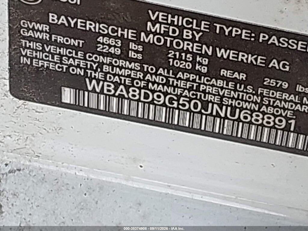 WBA8D9G50JNU68891 2018 BMW 330I photo no. 9