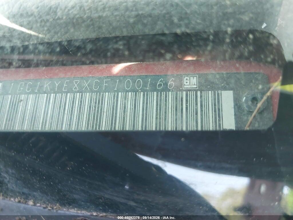 1GC1KYE8XCF100166 2012 CHEVROLET SILVERADO 2500HD photo no. 9