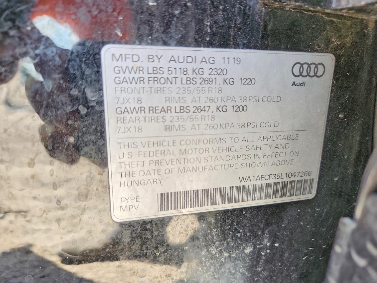 2020 AUDI Q3 PREMIUM — Фото 13 из 13