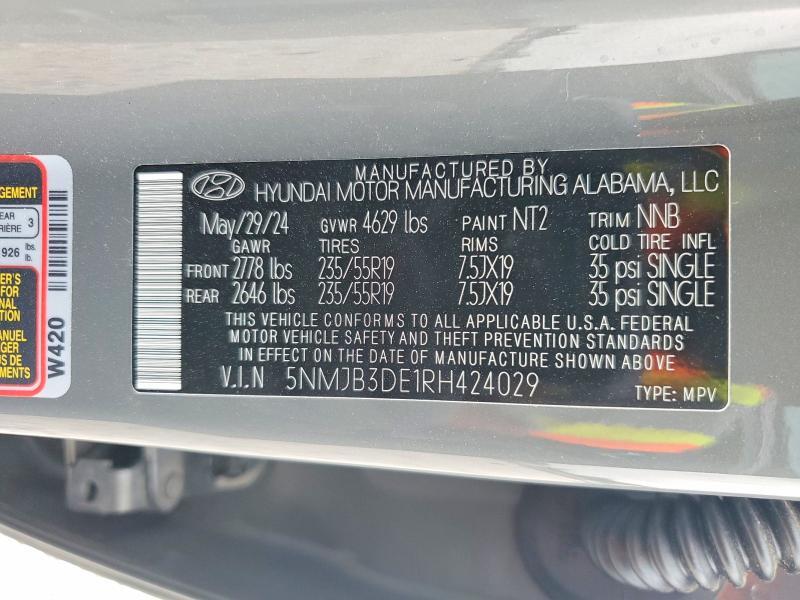 2024 HYUNDAI TUCSON SEL — Фото 14 из 14