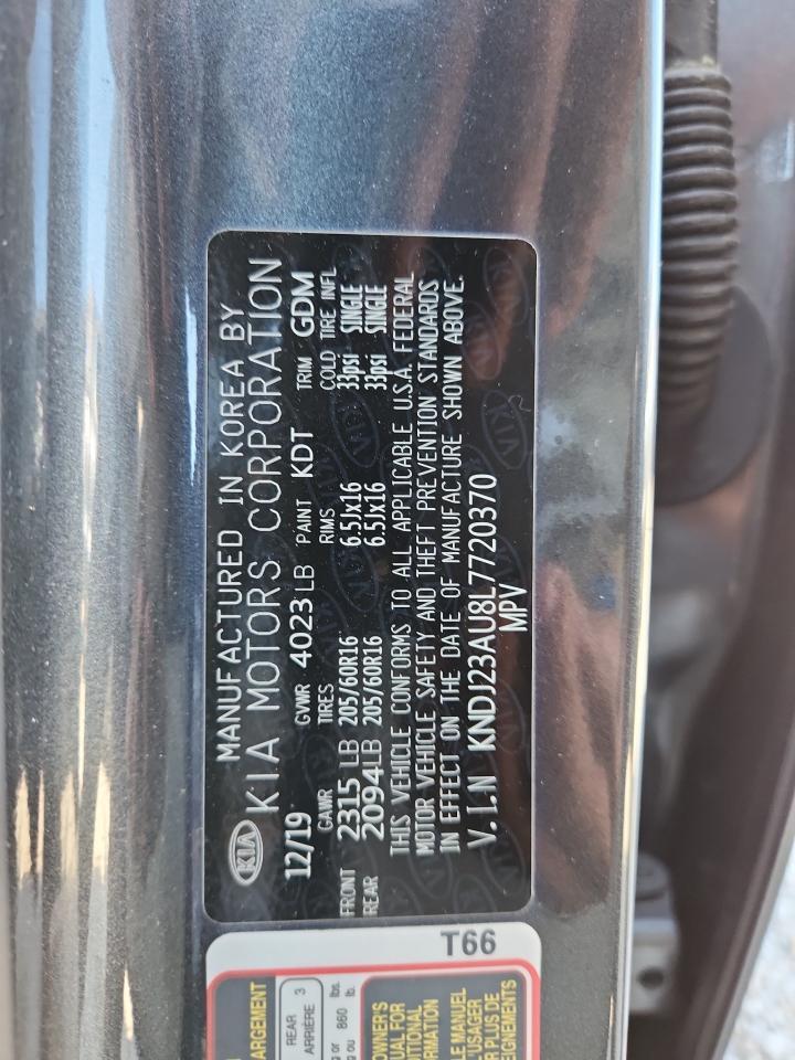 KNDJ23AU8L7720370 2020 KIA SOUL photo no. 12
