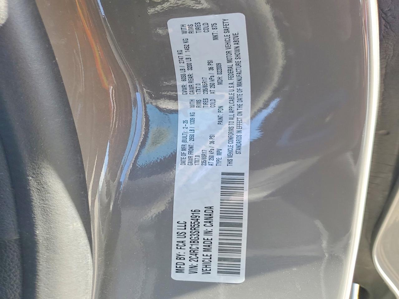 2025 CHRYSLER PACIFICA SELECT — Фото 13 из 13