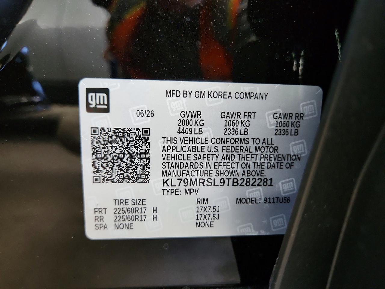 KL79MRSL9TB282281 2026 CHEVROLET TRAILBLAZER photo no. 12
