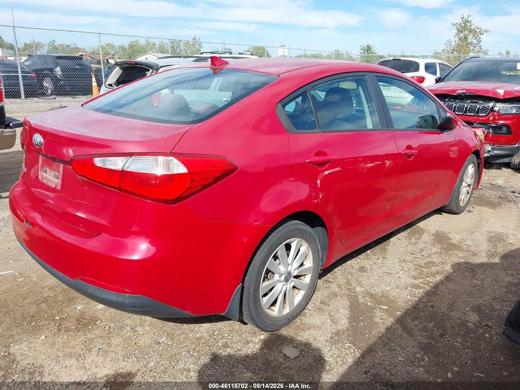KNAFX4A68E5087735 2014 KIA FORTE photo no. 4