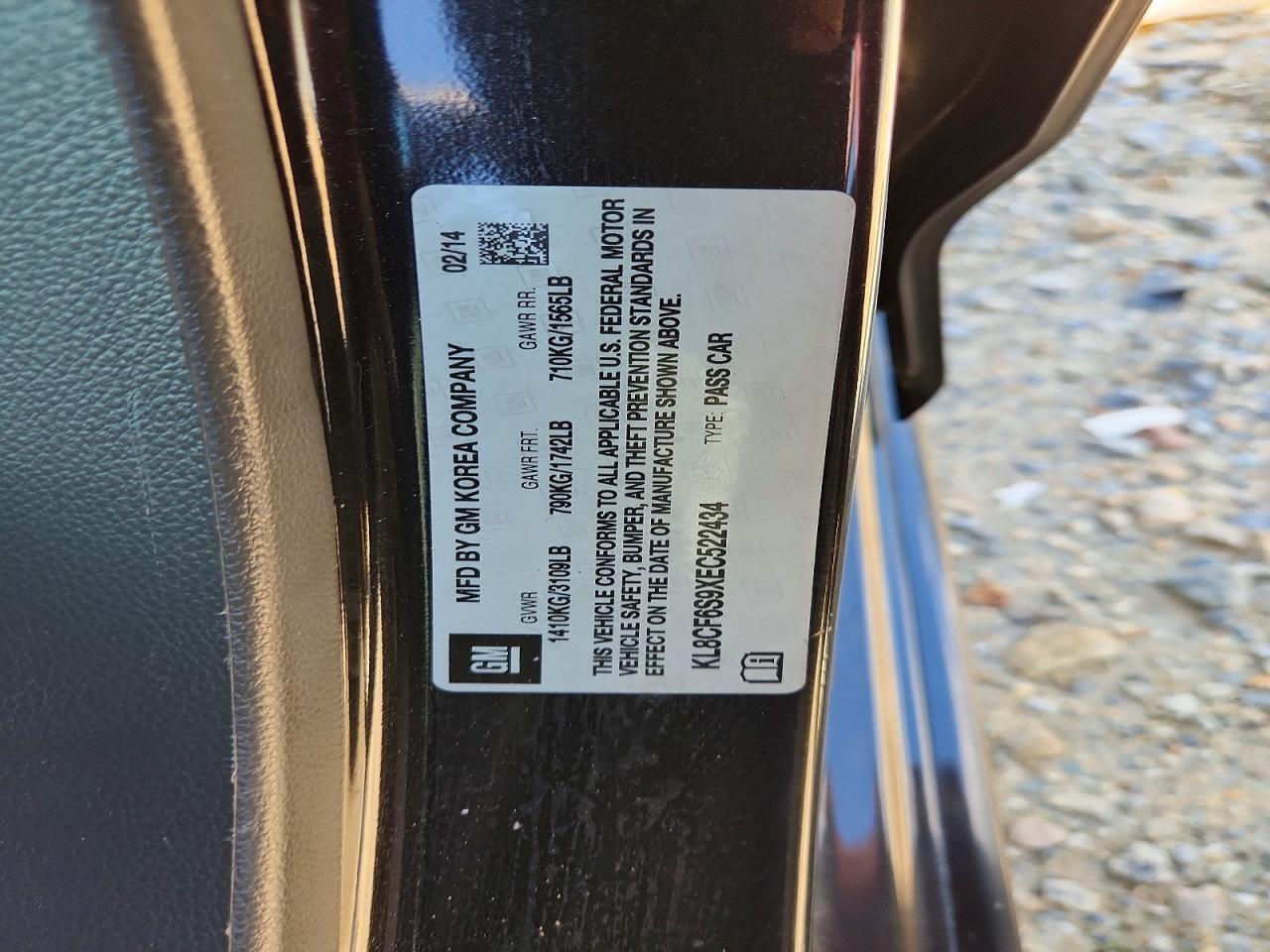 2014 CHEVROLET SPARK 2LT — Фото 12 из 12