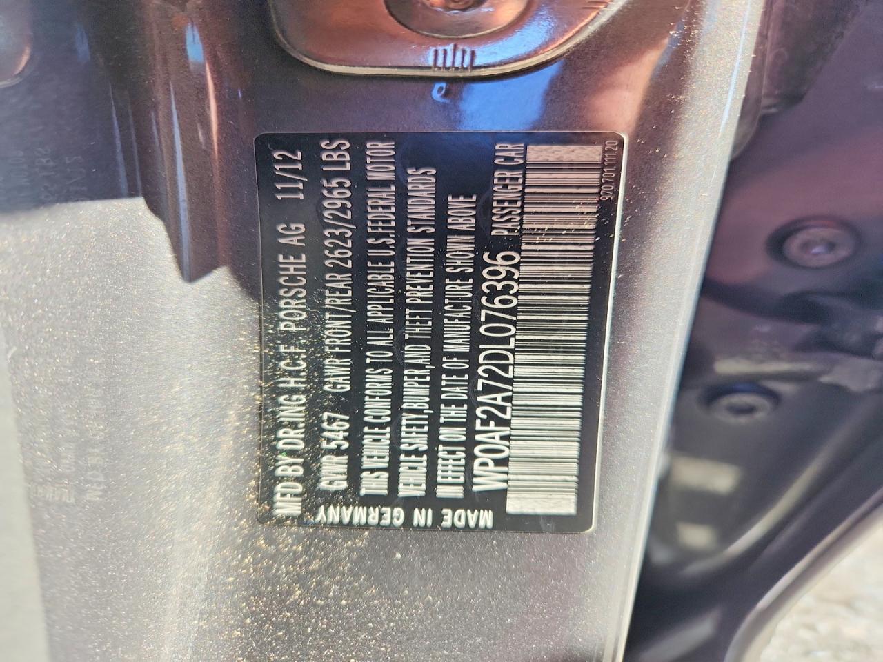 2013 PORSCHE PANAMERA GTS — Фото 12 из 12