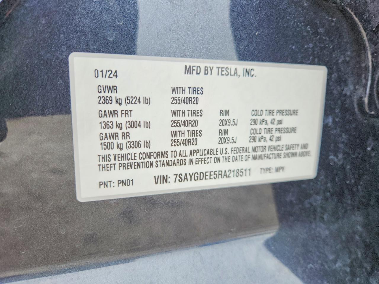 2024 TESLA MODEL Y — Фото 13 из 13