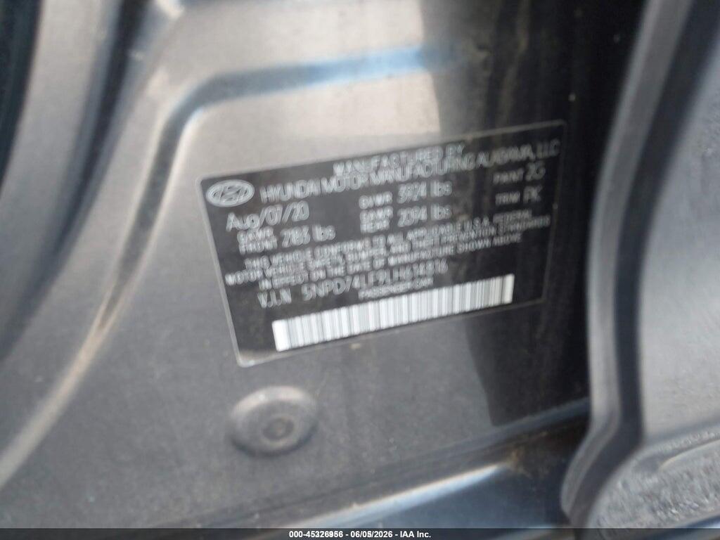 5NPD74LF9LH614816 2020 HYUNDAI ELANTRA photo no. 9