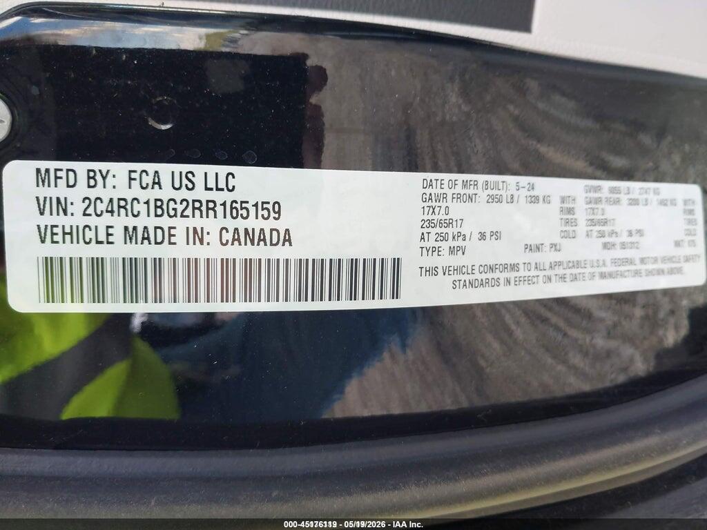 2C4RC1BG2RR165159 2024 CHRYSLER PACIFICA photo no. 9