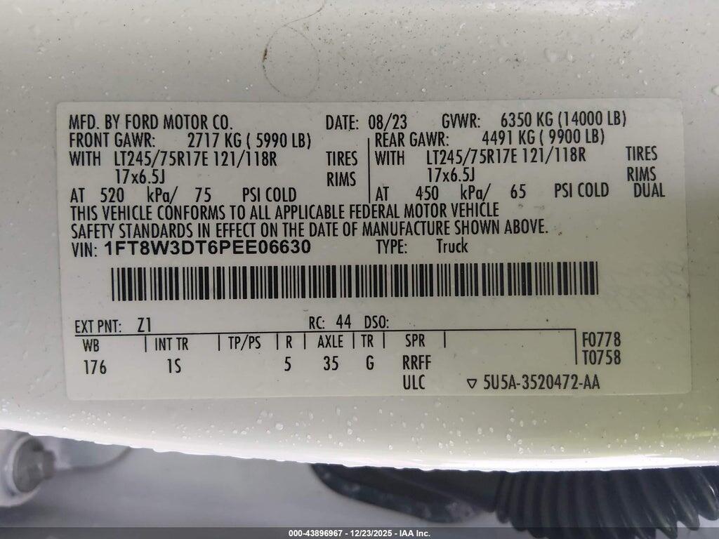 1FT8W3DT6PEE06630 2023 FORD F-350 photo no. 9