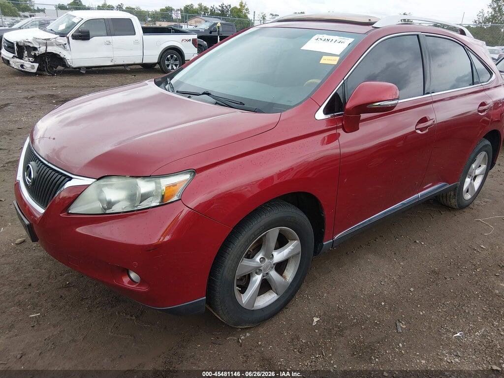 2T2BK1BA8AC047360 2010 LEXUS RX 350 photo no. 2