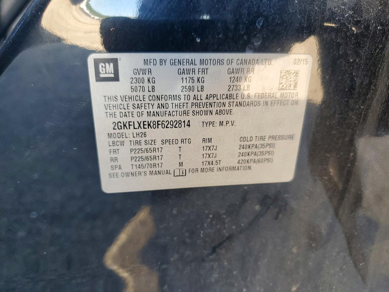 2015 GMC TERRAIN SLT — Фото 12 из 12