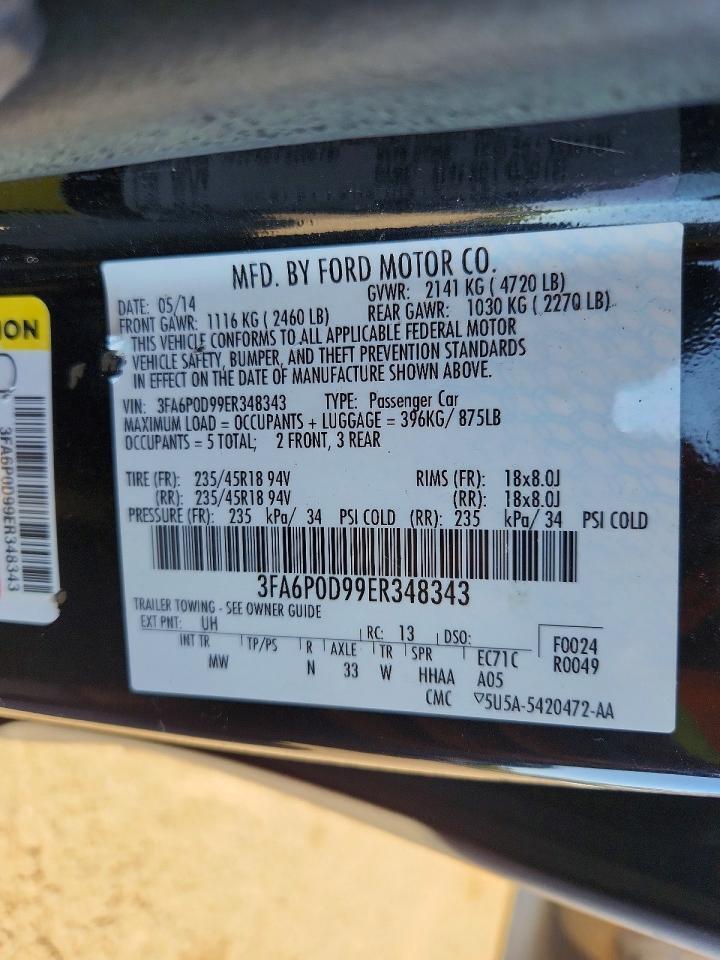 2014 FORD FUSION TITANIUM — Фото 13 из 13