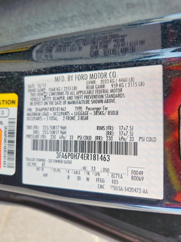 2014 FORD FUSION SE — Фото 12 из 12
