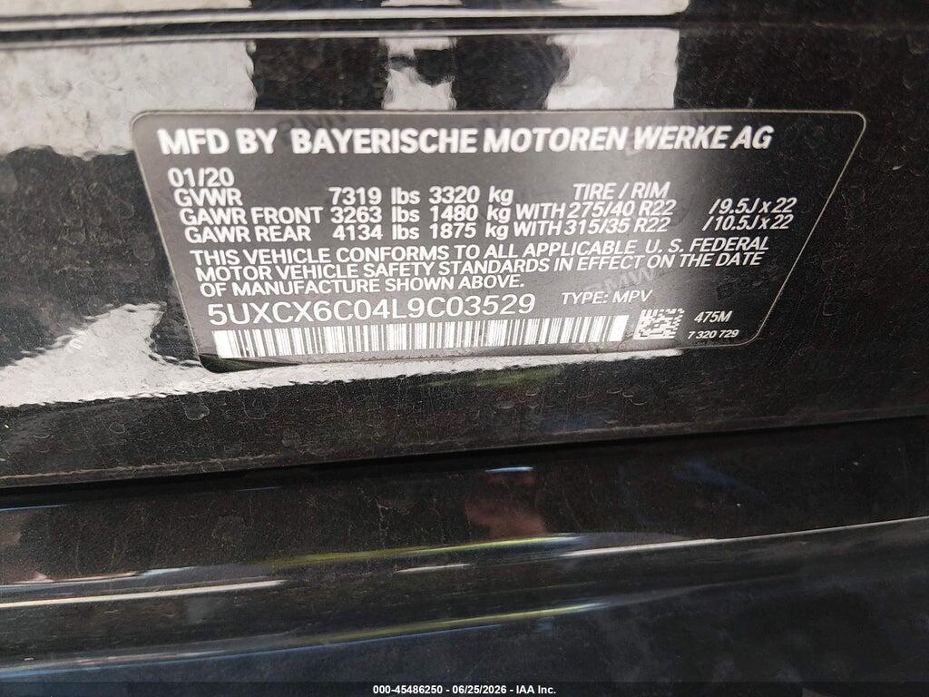 5UXCX6C04L9C03529 2020 BMW X7 photo no. 9