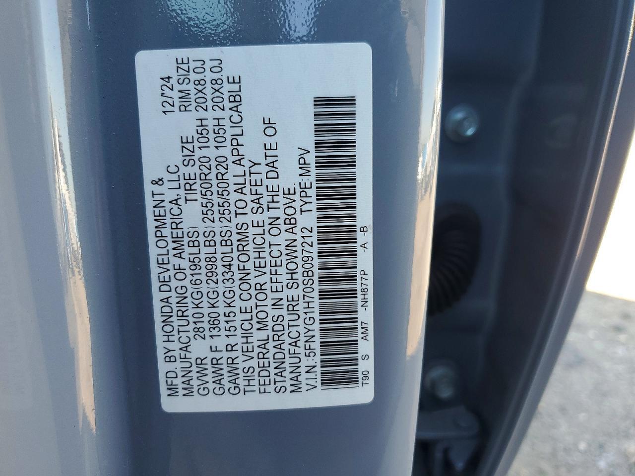 2025 HONDA PILOT TOURING — Фото 13 из 13