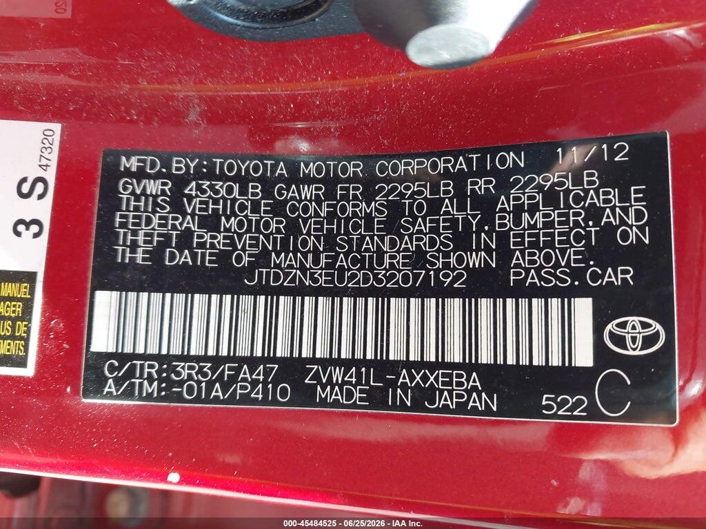 JTDZN3EU2D3207192 2013 TOYOTA PRIUS V photo no. 9