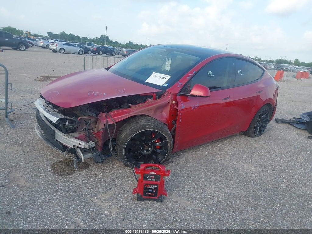 7SAYGDEE6NF395792 2022 TESLA MODEL Y photo no. 2