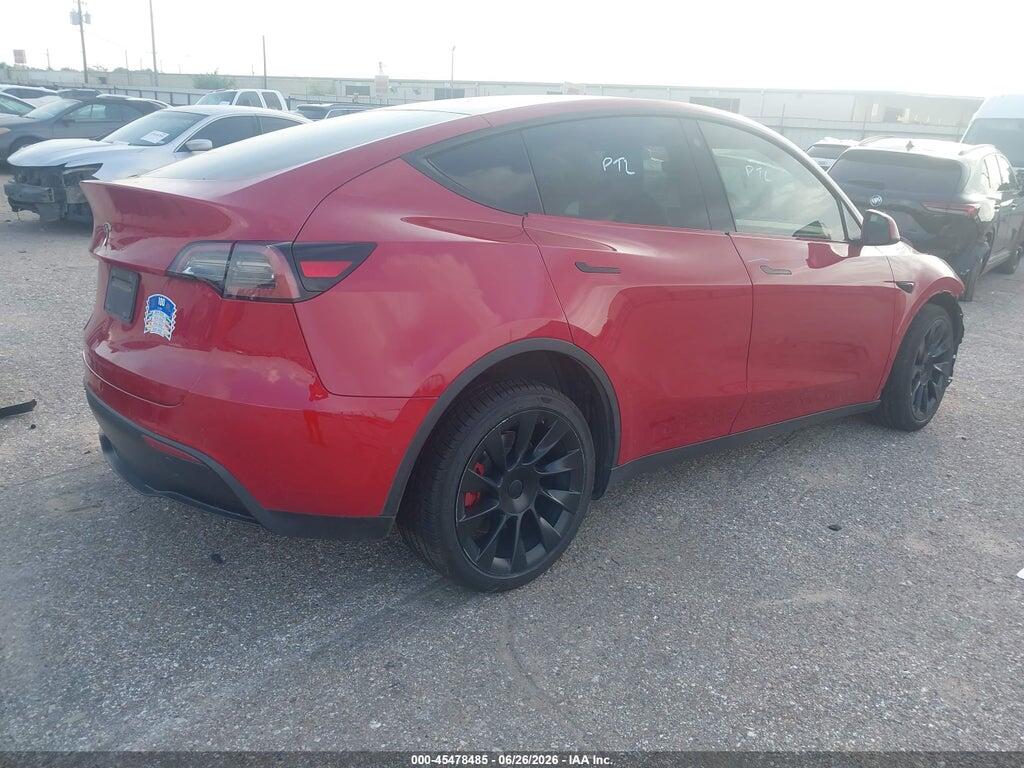 7SAYGDEE6NF395792 2022 TESLA MODEL Y photo no. 4