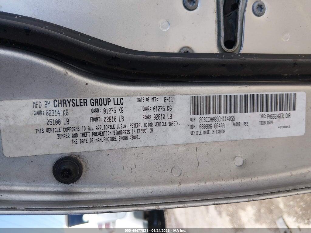 2C3CCAAG9CH114055 2012 CHRYSLER 300 photo no. 9