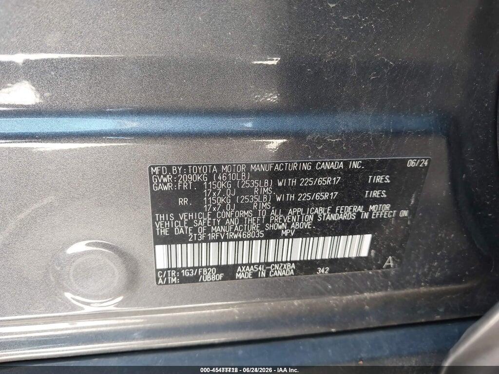 2T3F1RFV1RW468035 2024 TOYOTA RAV4 photo no. 9