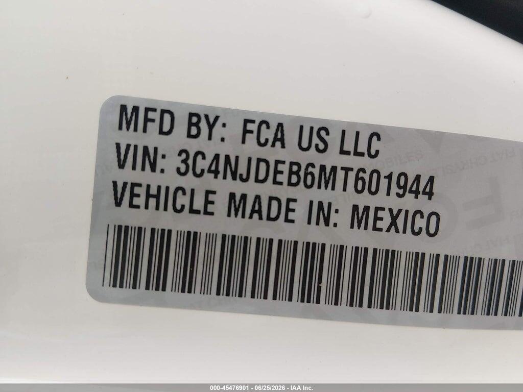 3C4NJDEB6MT601944 2021 JEEP COMPASS photo no. 9