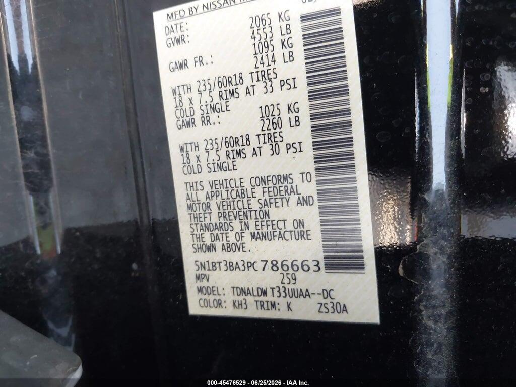 5N1BT3BA3PC786663 2023 NISSAN ROGUE photo no. 9