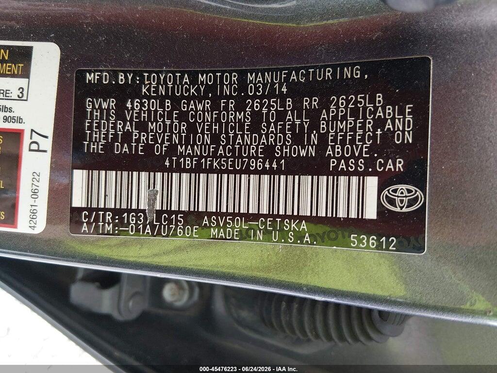 4T1BF1FK5EU796441 2014 TOYOTA CAMRY photo no. 9
