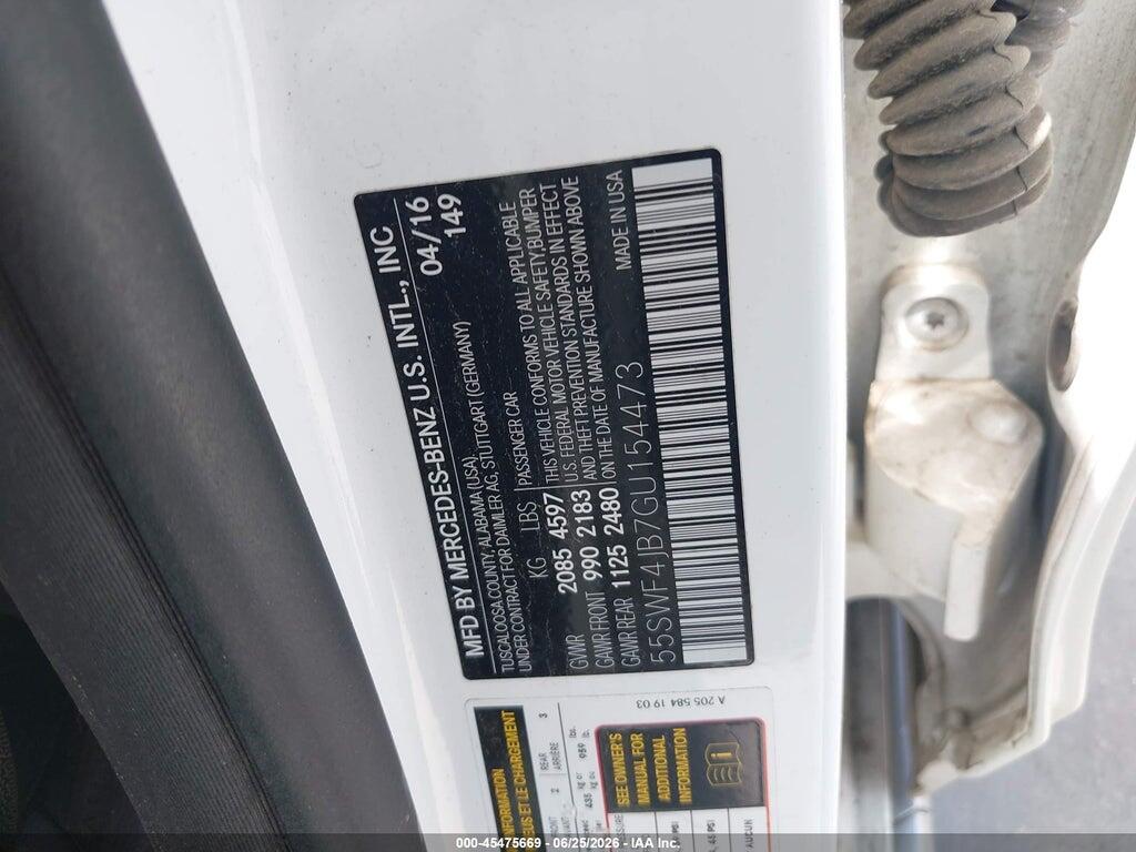 55SWF4JB7GU154473 2016 MERCEDES-BENZ C 300 photo no. 9