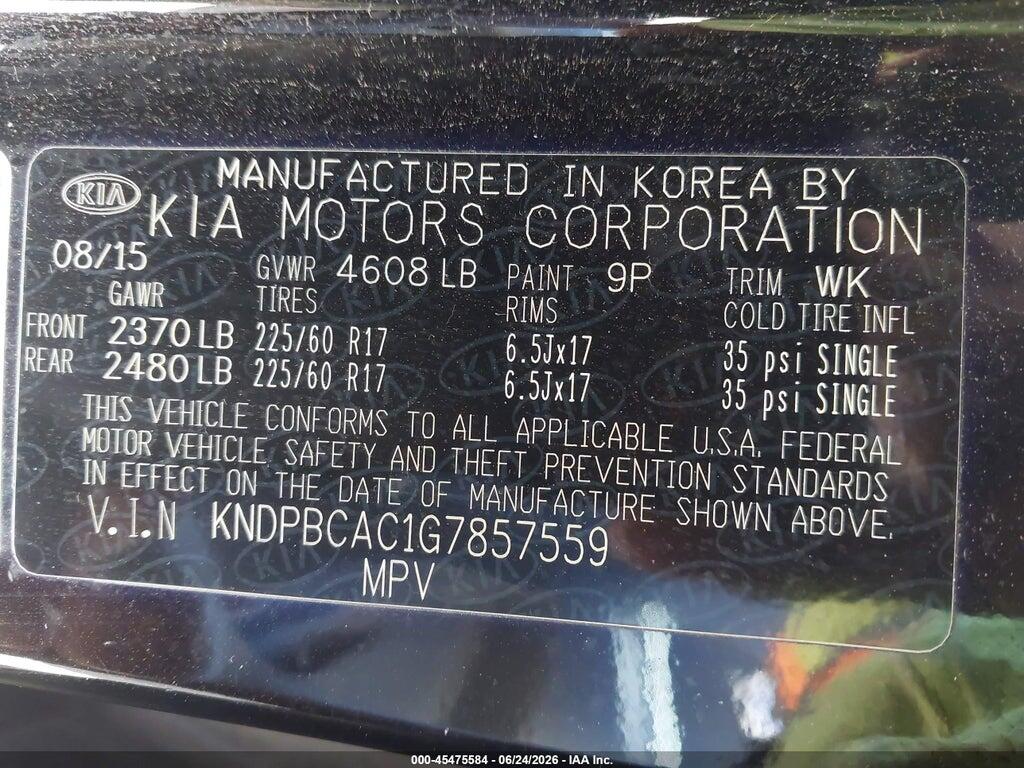 KNDPBCAC1G7857559 2016 KIA SPORTAGE photo no. 9